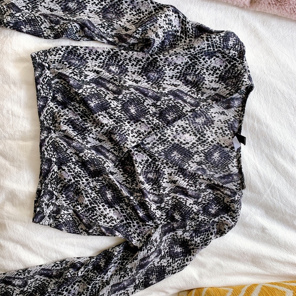 Snake print blouse